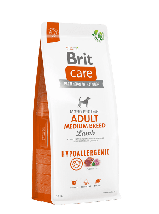 Brit Care Hypoallergenisk Hundefoder til Voksne Mellemstore Hunde1 kg