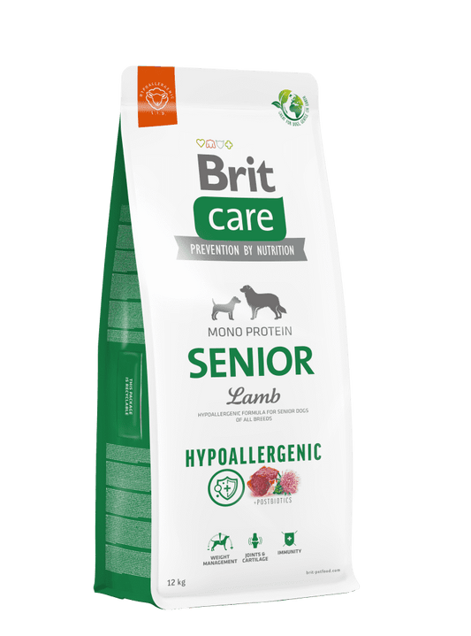 Brit Care hunde Hypoallergenisk Senior Lam og Ris 1 kg