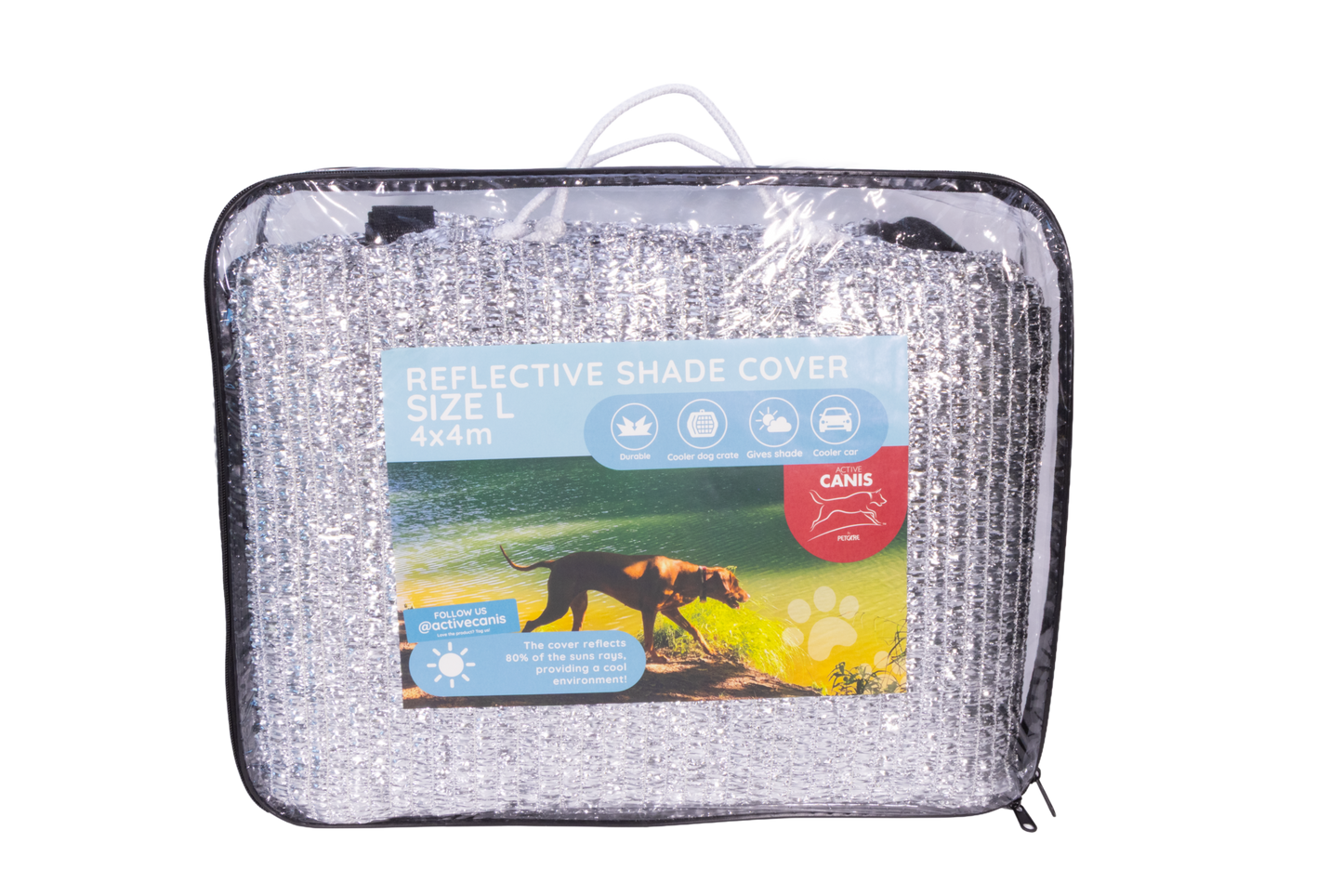 Silvershade Solafskærmning L 4x4 m