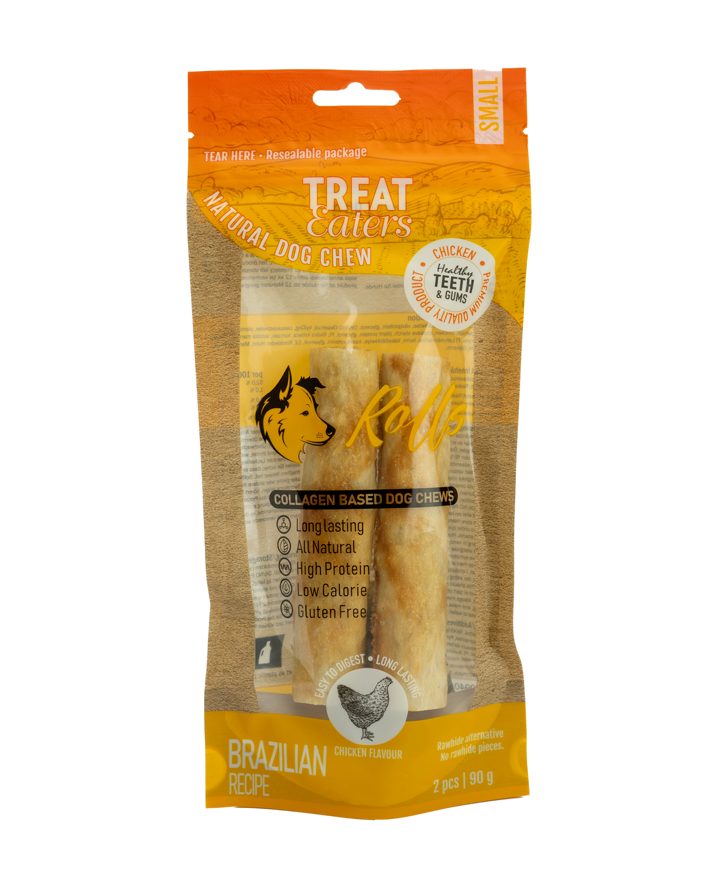 Treateaters New Hide Small Roll Chicken 2 pcs 90g