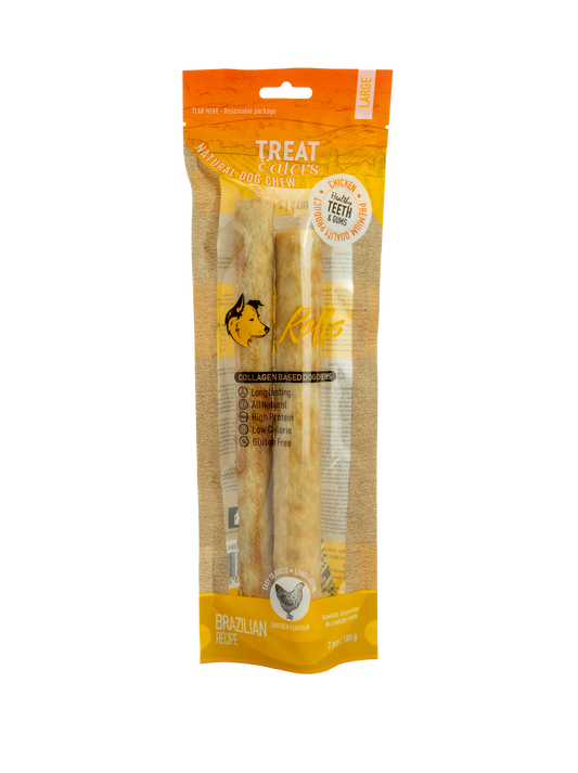 Treateaters New Hide Large Roll Chicken 2 pcs 180g