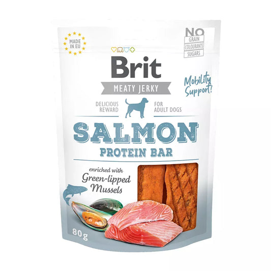 Brit Meaty Jerky - Lakseproteinbar 80g