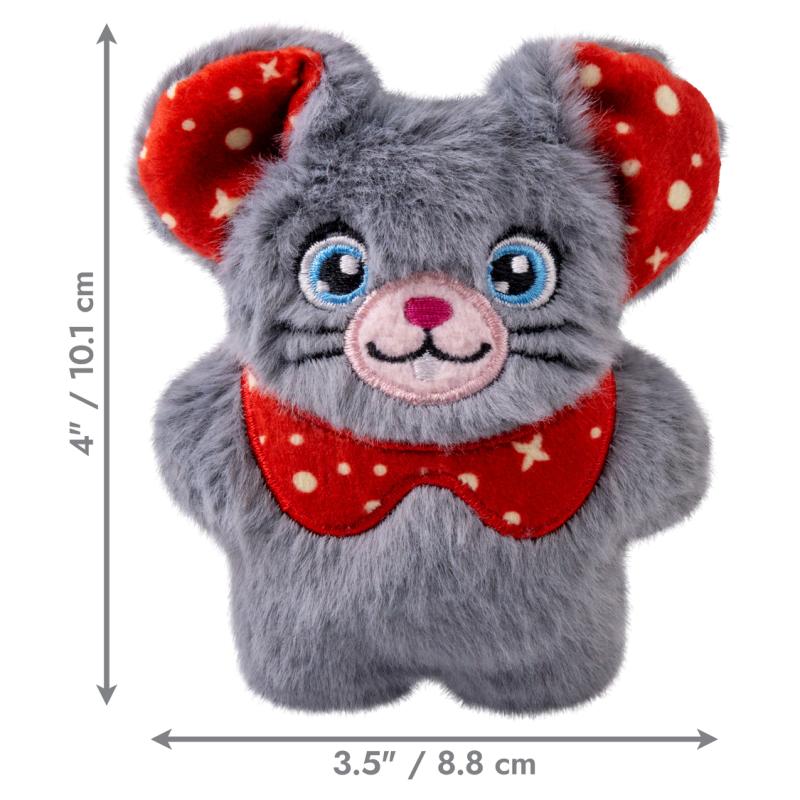 KONG Holiday Cat Snuzzles Mouse Assorted [H25C146]