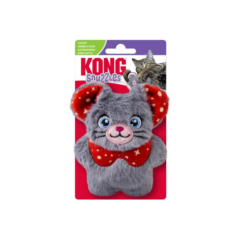 KONG Holiday Cat Snuzzles Mouse Assorted [H25C146]