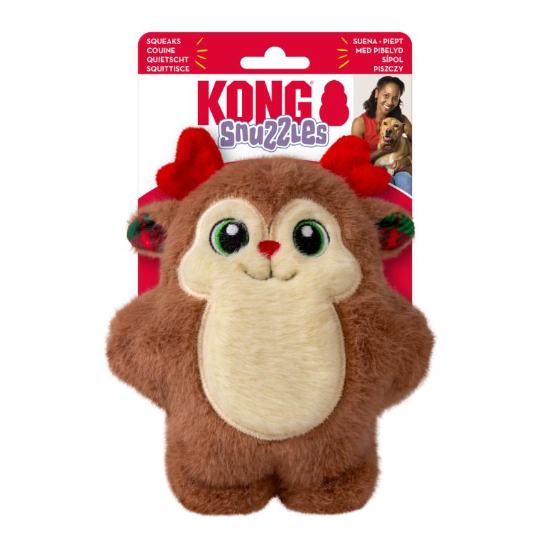 KONG Holiday Snuzzles Reindeer Sm [H25D131]